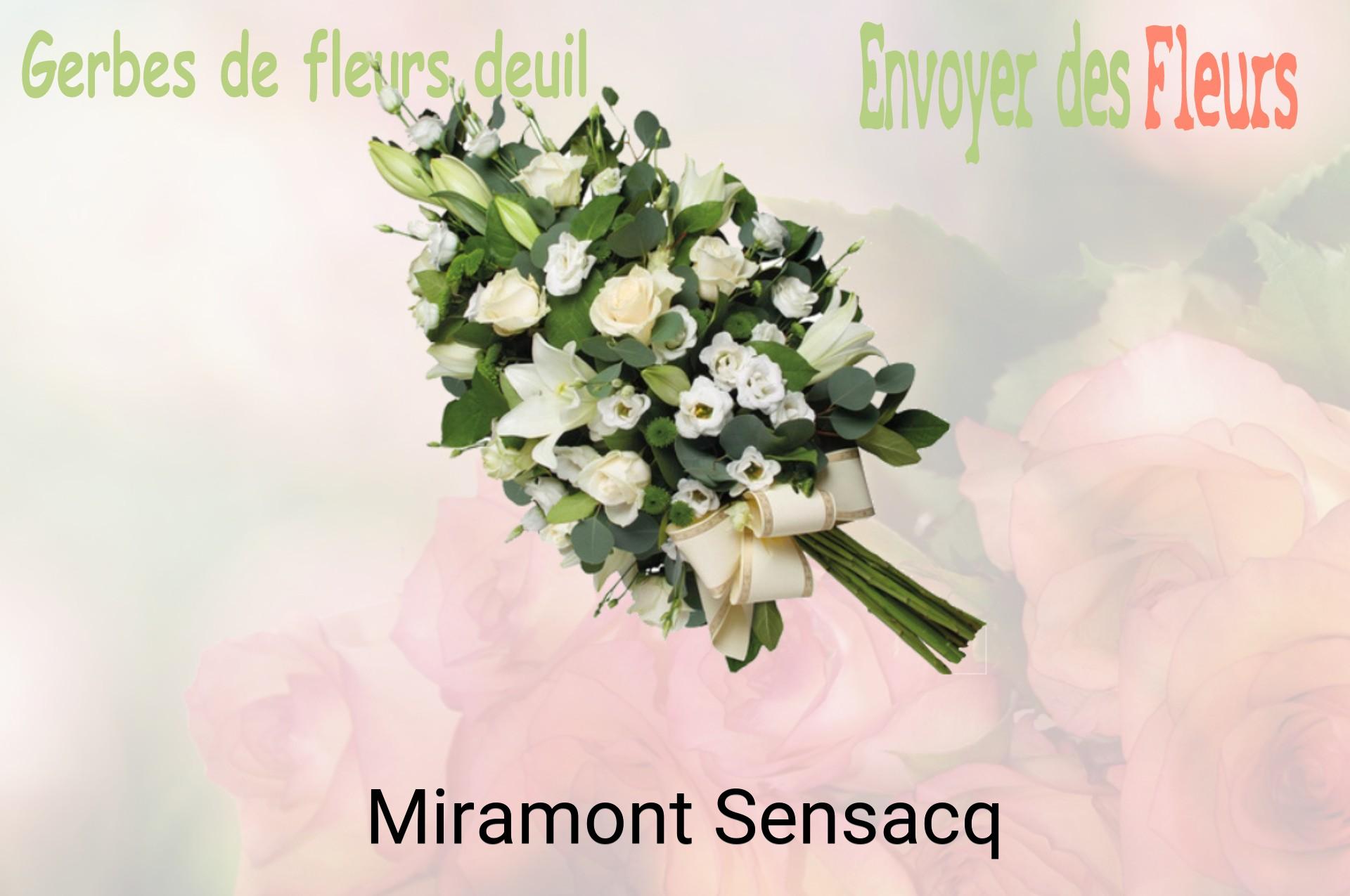 Gerbe de fleurs de deuil livrée à Miramont-Sensacq